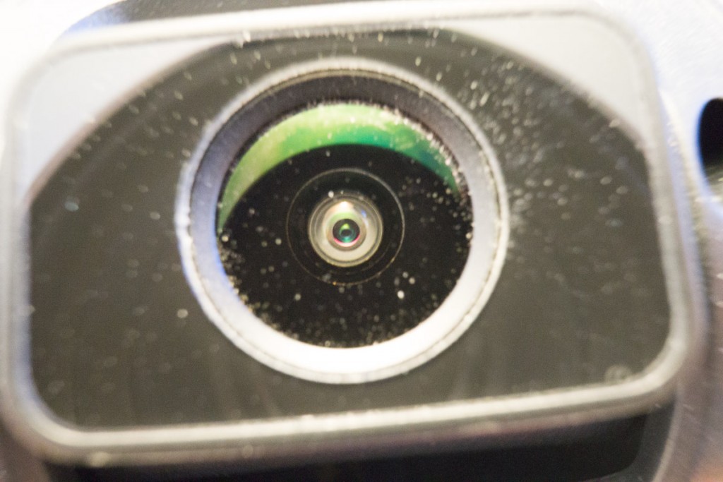 The lens is made of glass instead of lower-end plastic, increasing the image quality